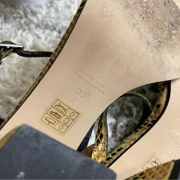 Free People Liv Block Heel Sandals in Snake Print - Picture 10 of 10